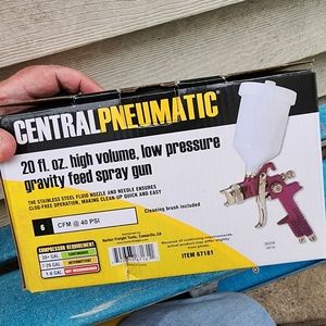 20 FL oz high volume low pressure Gravity feed spray gun